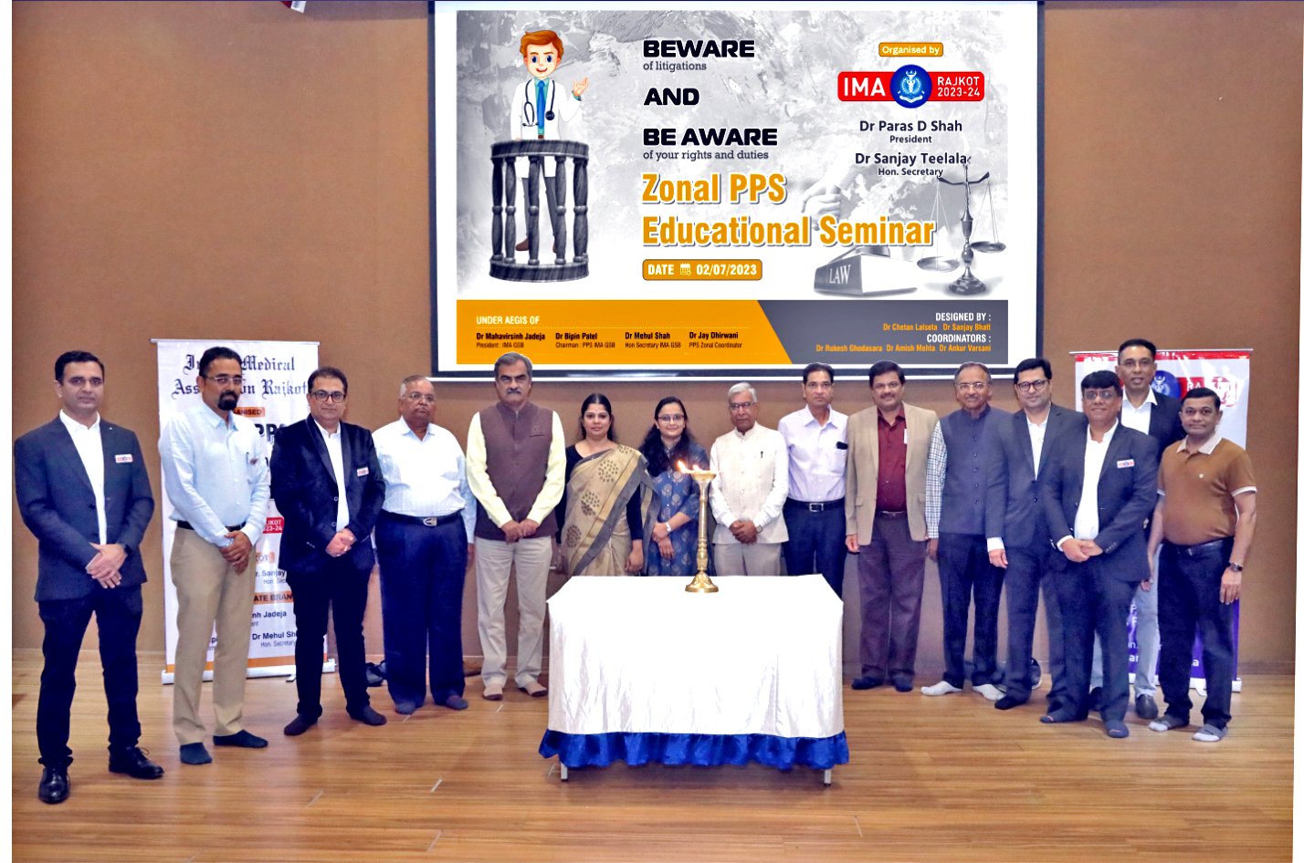 Audience and practitioners at PPS Zonal Educational Seminar, Rajkot, July 2023.